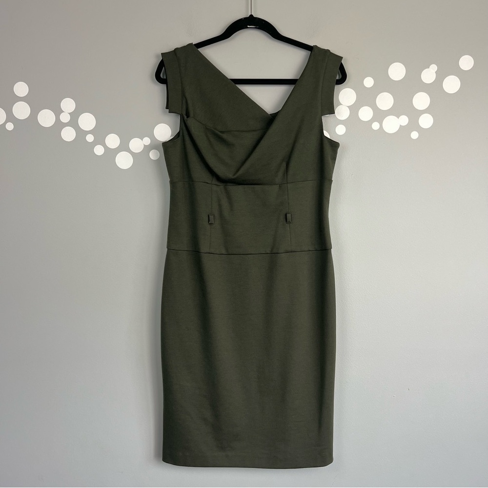 Adrianna Papell Ponte Sheath Dress Size 10